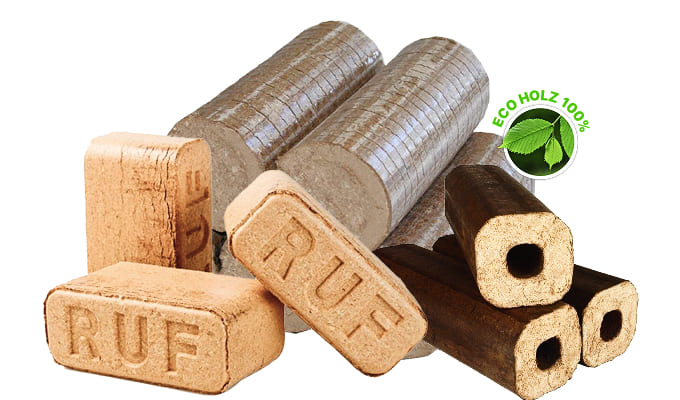 Holzbriketts RUF & Pini-Kay